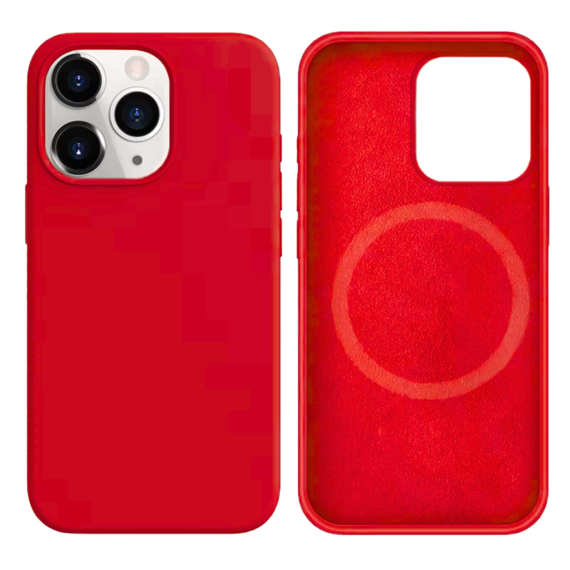 LindeCovers iPhone 13 Pro Silikonecover - MagSafe Kompatibel 39 Cranberry
