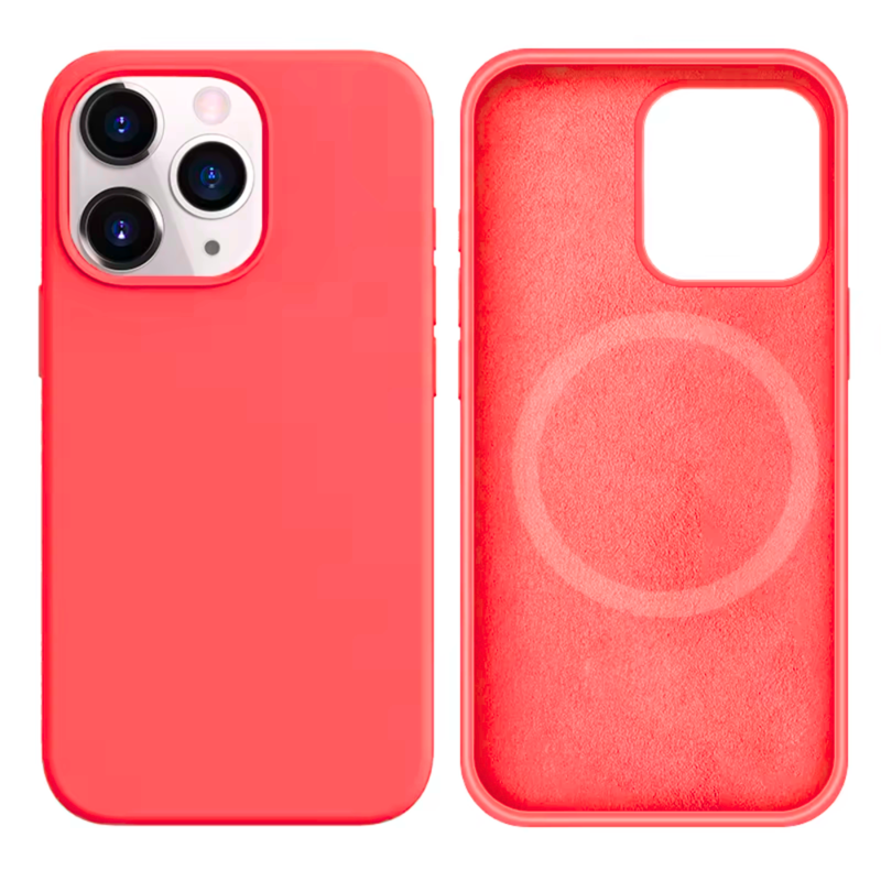 LindeCovers iPhone 13 Pro Silikonecover - MagSafe Kompatibel 29 Peach