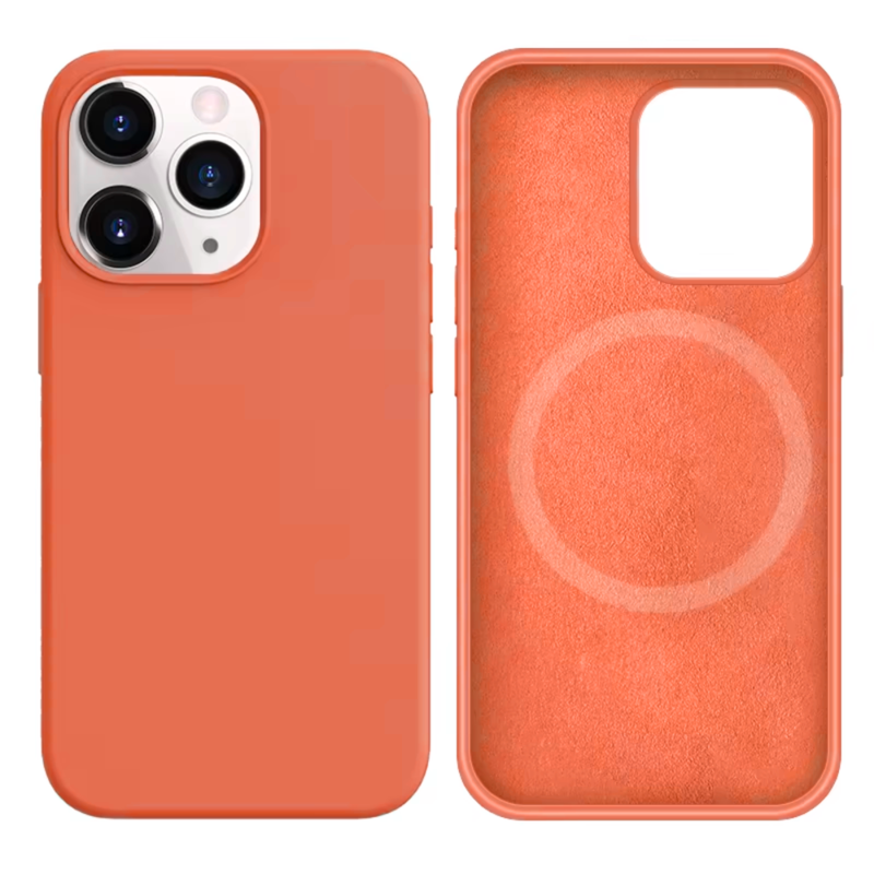 LindeCovers iPhone 13 Pro Silikonecover - MagSafe Kompatibel 27 Begonia