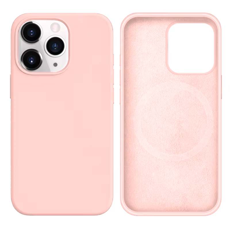 LindeCovers iPhone 13 Pro Silikonecover - MagSafe Kompatibel 19 Pink Sand