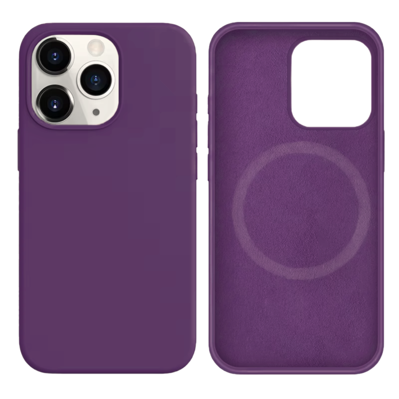 LindeCovers iPhone 13 Pro Silikonecover - MagSafe Kompatibel 45 Purple