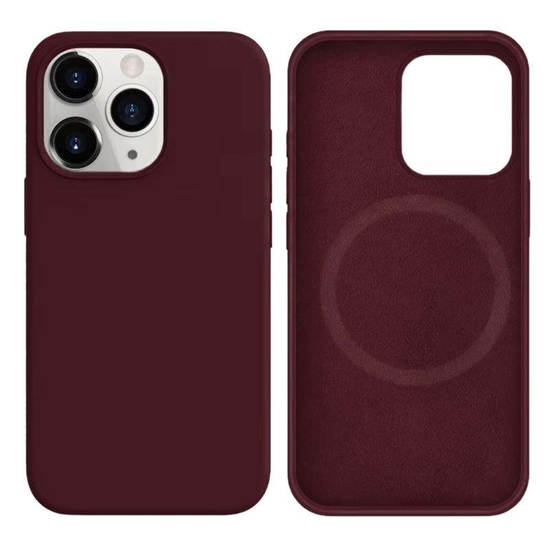 LindeCovers iPhone 13 Pro Silikonecover - MagSafe Kompatibel 67 Plum