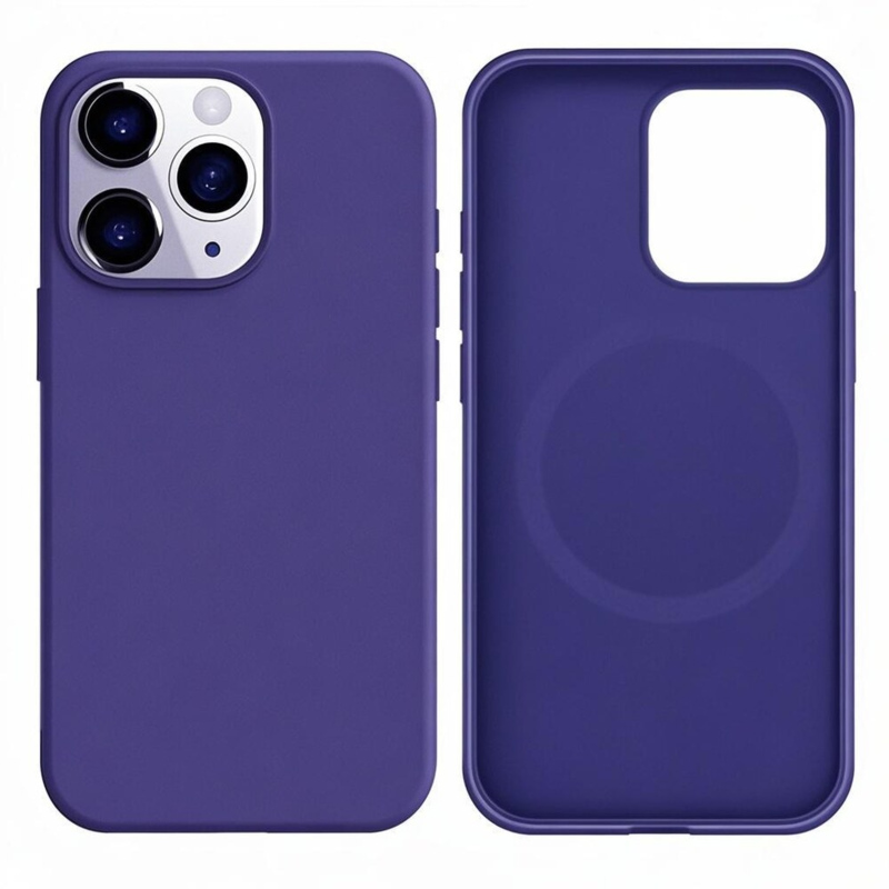 LindeCovers iPhone 13 Pro Silikonecover - MagSafe Kompatibel 30 Dark Purple