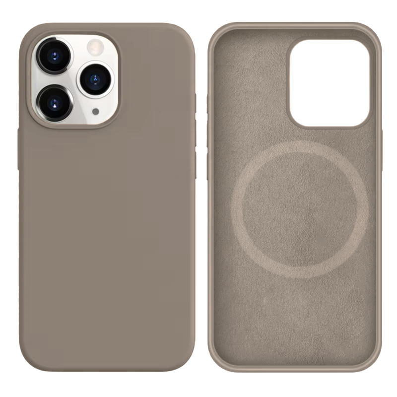 LindeCovers iPhone 13 Pro Silikonecover - MagSafe Kompatibel 23 Pebble