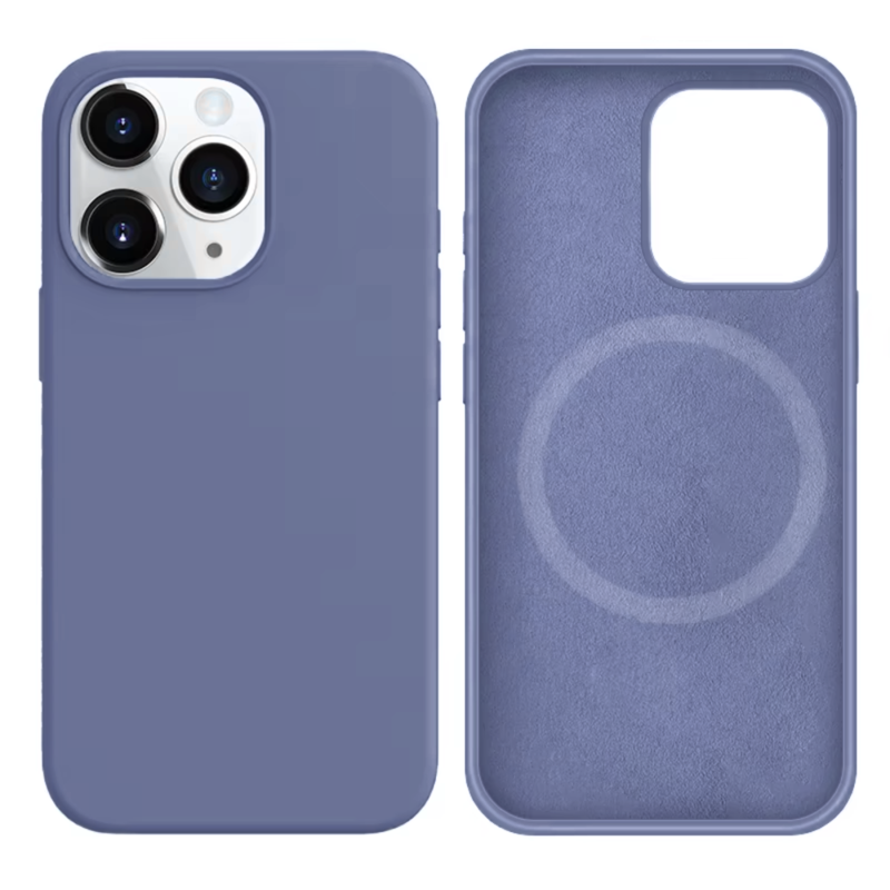 LindeCovers iPhone 13 Pro Silikonecover - MagSafe Kompatibel 46 Lavender Gray