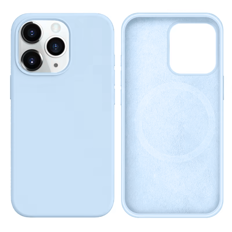 LindeCovers iPhone 13 Pro Silikonecover - MagSafe Kompatibel 43 New Sky Blue