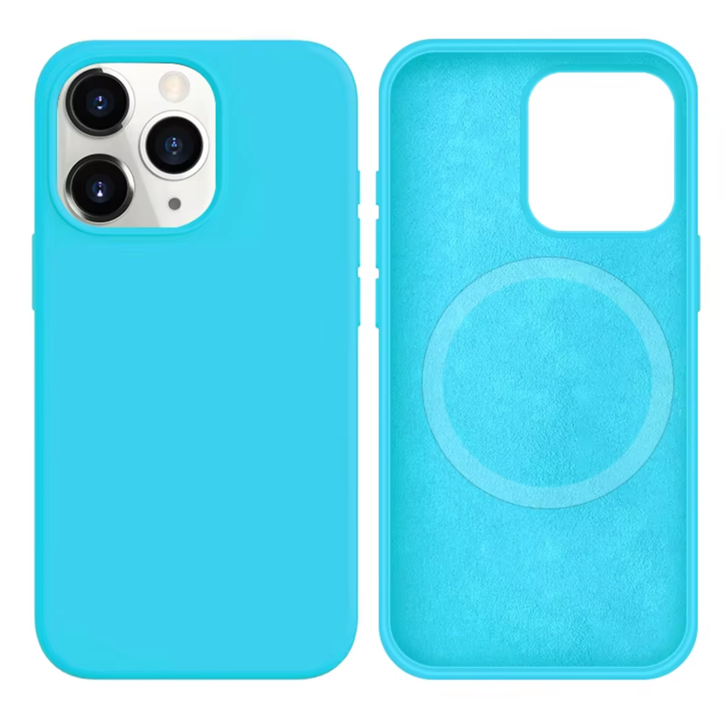 LindeCovers iPhone 13 Pro Silikonecover - MagSafe Kompatibel 16 Blue
