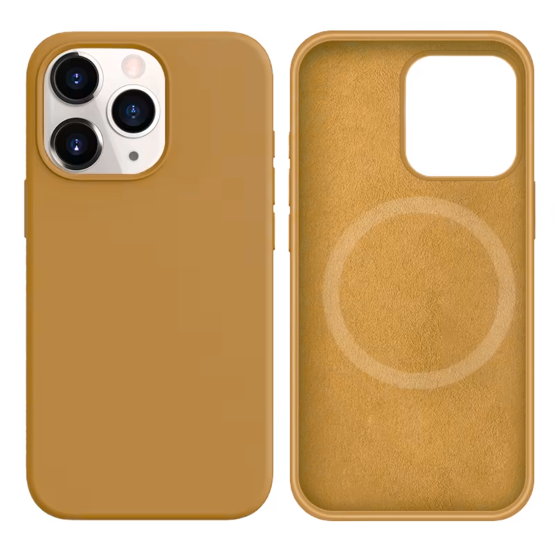 LindeCovers iPhone 13 Pro Silikonecover - MagSafe Kompatibel 28 Golden