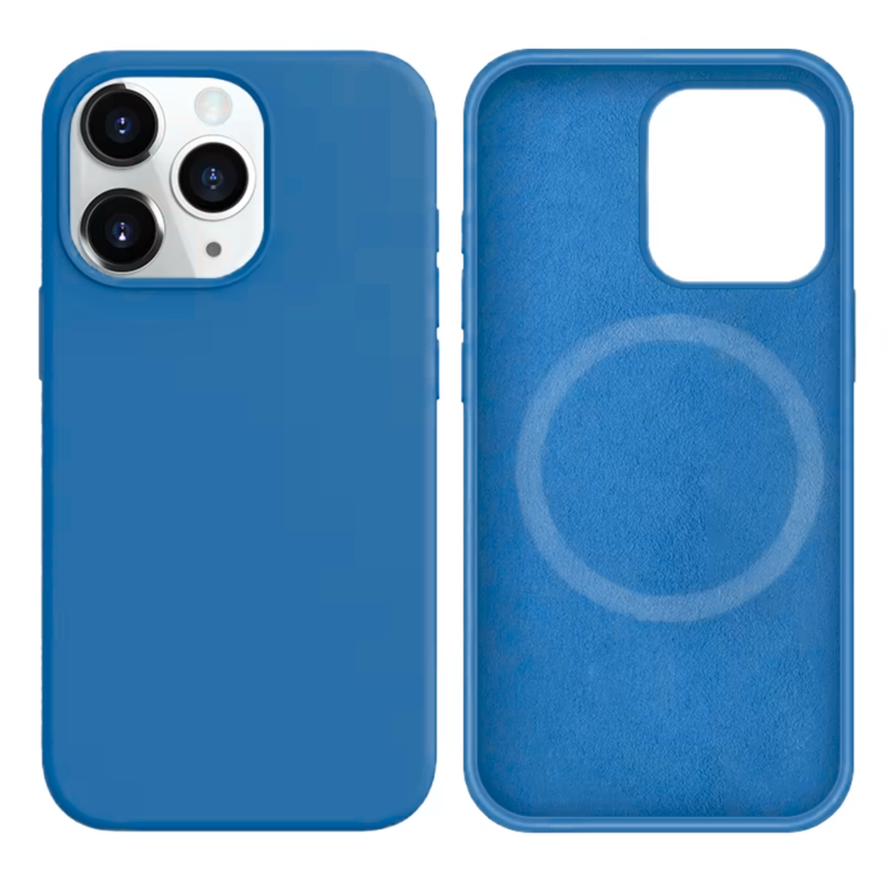 LindeCovers iPhone 13 Pro Silikonecover - MagSafe Kompatibel 38 Cowboy Blue