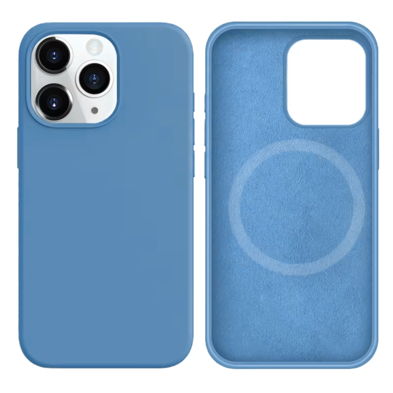 LindeCovers iPhone 13 Pro Silikonecover - MagSafe Kompatibel 24 Light Blue