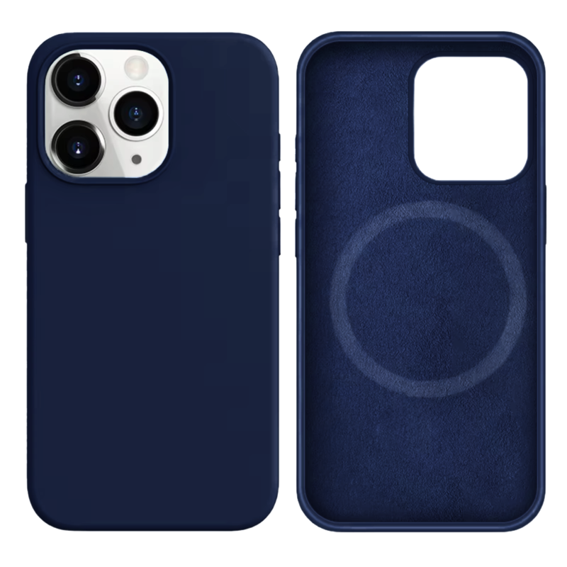 LindeCovers iPhone 13 Pro Silikonecover - MagSafe Kompatibel 63 Navy Blue