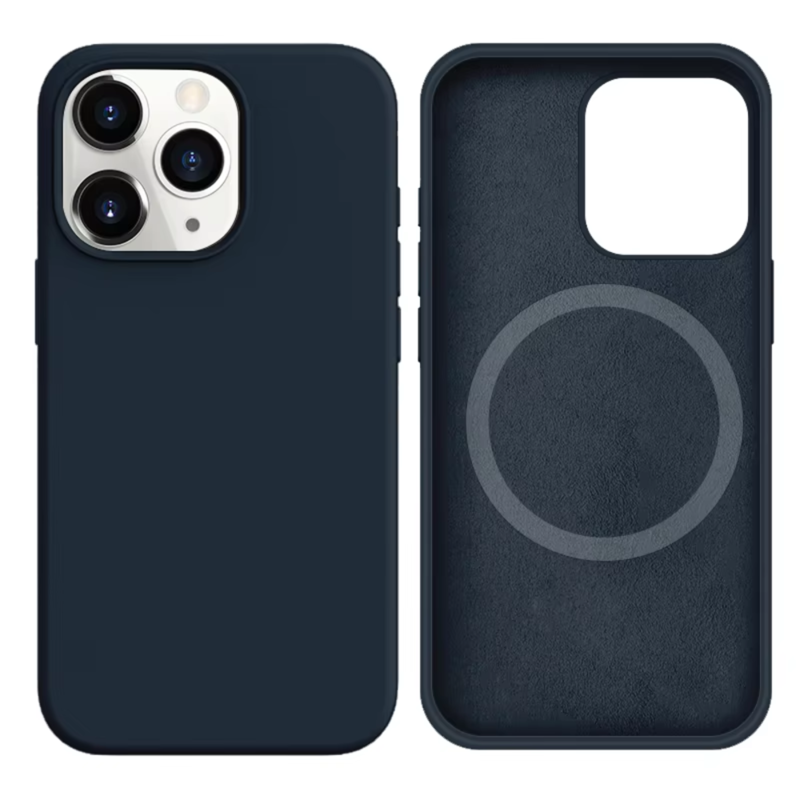 LindeCovers iPhone 13 Pro Silikonecover - MagSafe Kompatibel 8 Midnight Blue