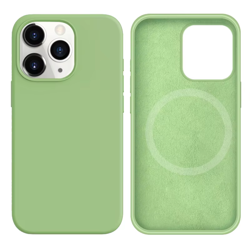 LindeCovers iPhone 13 Pro Silikonecover - MagSafe Kompatibel 1 Mint Green