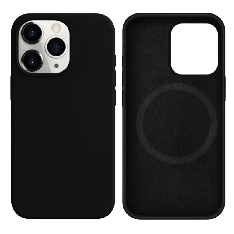LindeCovers iPhone 13 Pro Silikonecover - MagSafe Kompatibel 18 Black