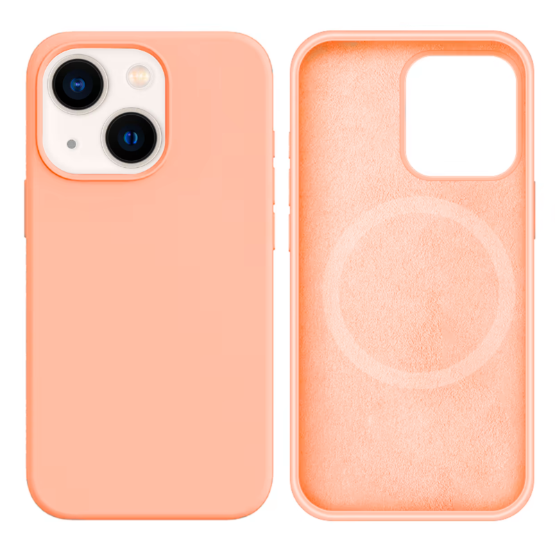 LindeCovers iPhone 13 Mini Silikonecover - MagSafe Kompatibel 59 Grapefruit