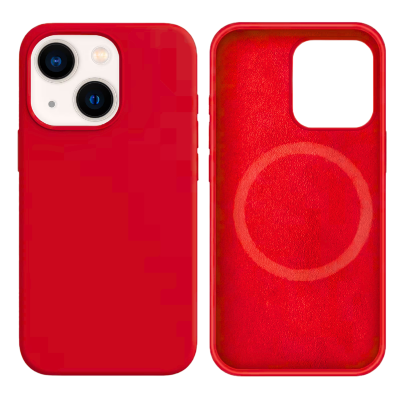 LindeCovers iPhone 13 Mini Silikonecover - MagSafe Kompatibel 39 Cranberry