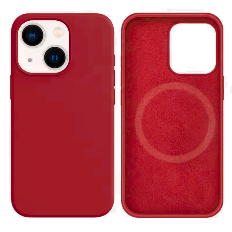 LindeCovers iPhone 13 Mini Silikonecover - MagSafe Kompatibel 36 Rose Red