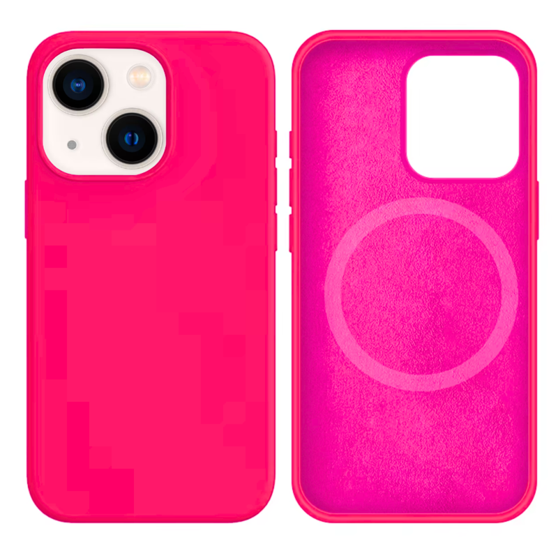 LindeCovers iPhone 13 Mini Silikonecover - MagSafe Kompatibel 47 Fluorescent