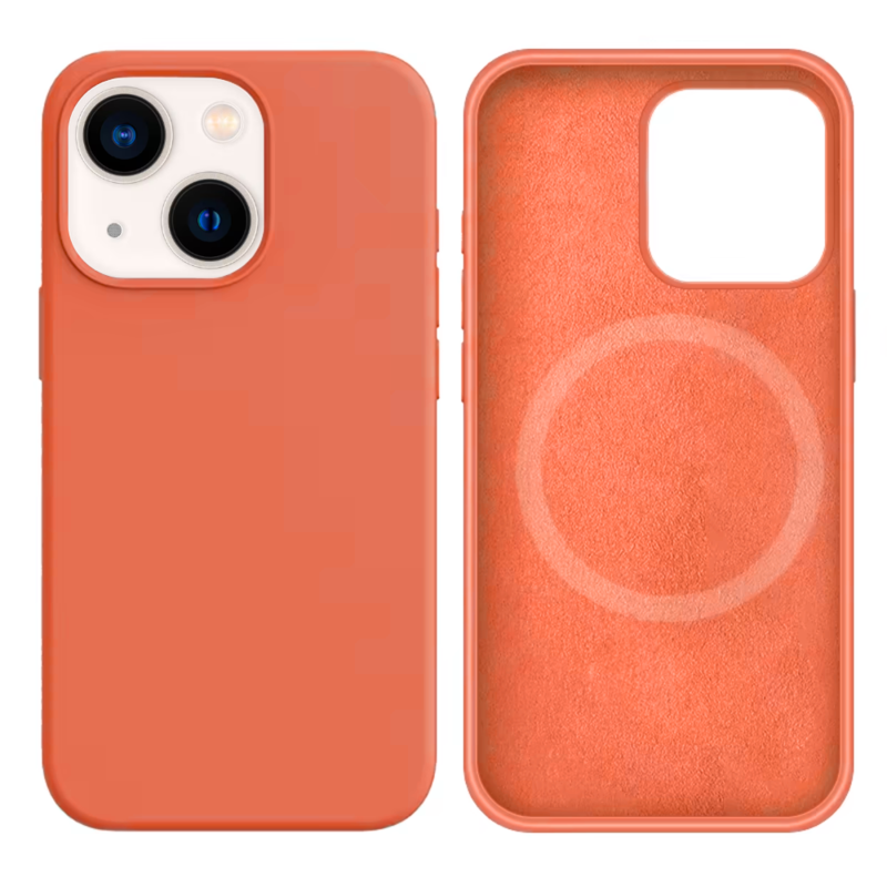 LindeCovers iPhone 13 Mini Silikonecover - MagSafe Kompatibel 27 Begonia