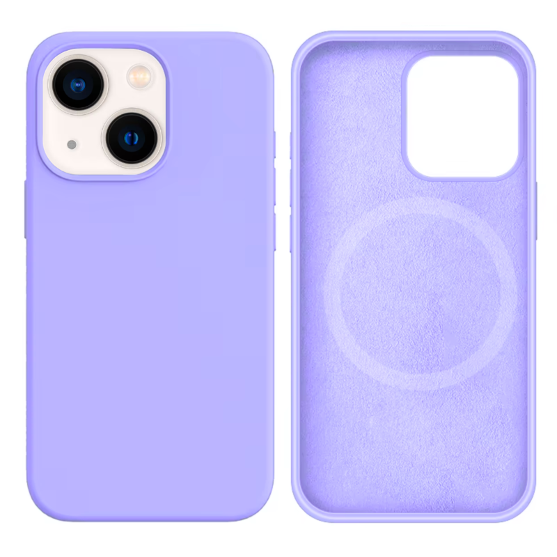 LindeCovers iPhone 13 Mini Silikonecover - MagSafe Kompatibel 41 Light Purple