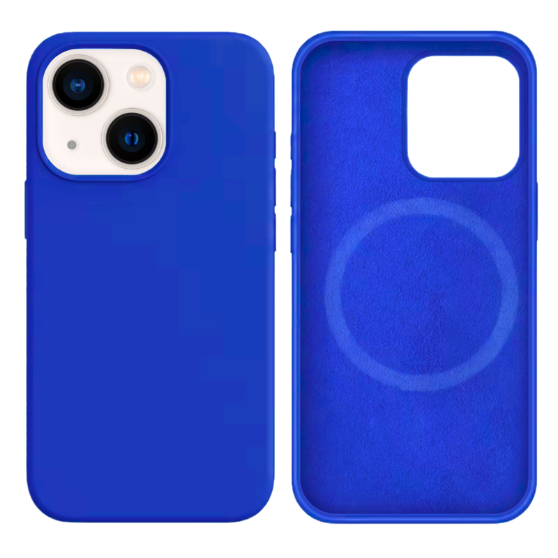 LindeCovers iPhone 13 Mini Silikonecover - MagSafe Kompatibel 40 Gemstone Blue