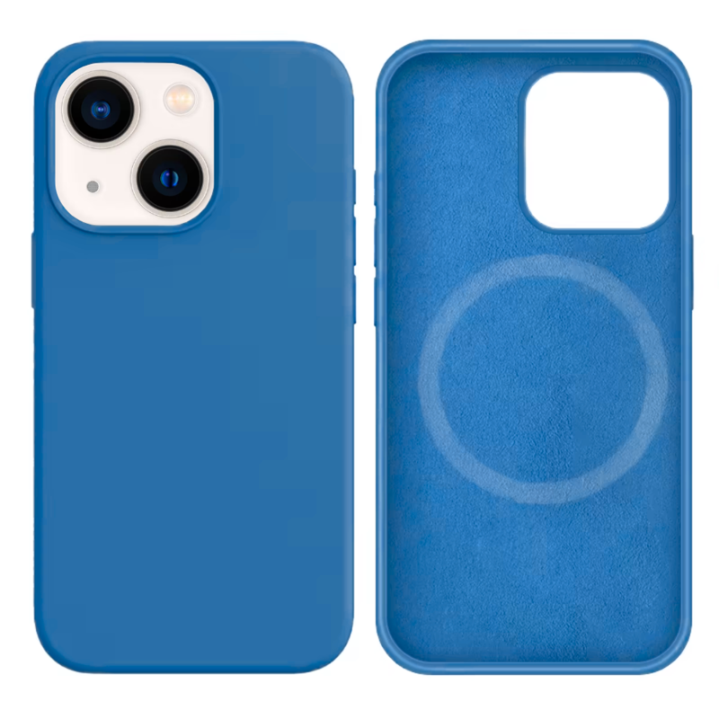 LindeCovers iPhone 13 Mini Silikonecover - MagSafe Kompatibel 38 Cowboy Blue