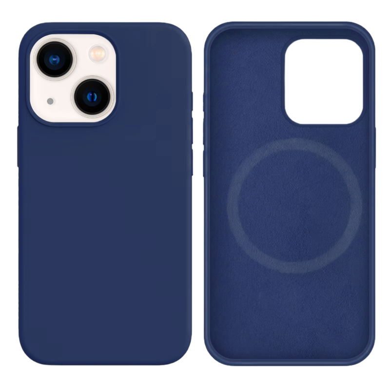 LindeCovers iPhone 13 Mini Silikonecover - MagSafe Kompatibel 57 Ice Ocean Blue