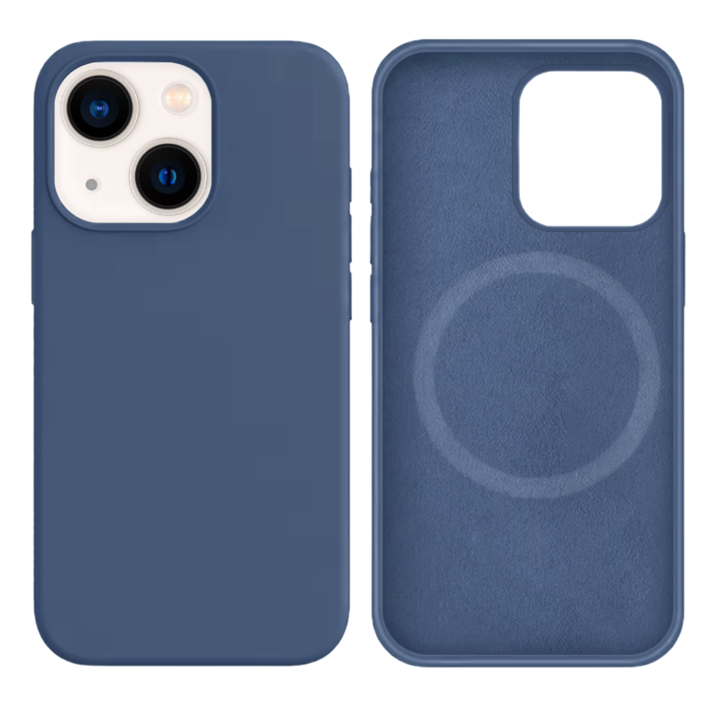 LindeCovers iPhone 13 Mini Silikonecover - MagSafe Kompatibel 74 Bird Feather Moniror