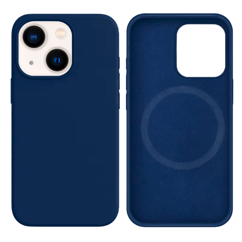 LindeCovers iPhone 13 Mini Silikonecover - MagSafe Kompatibel 20 Cobalt Blue
