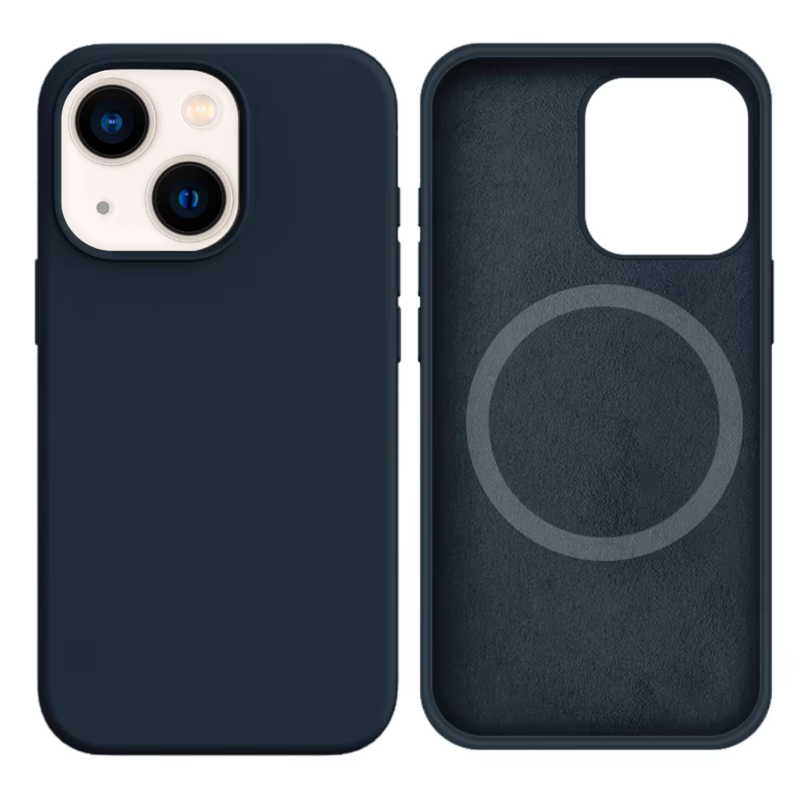 LindeCovers iPhone 13 Mini Silikonecover - MagSafe Kompatibel 8 Midnight Blue