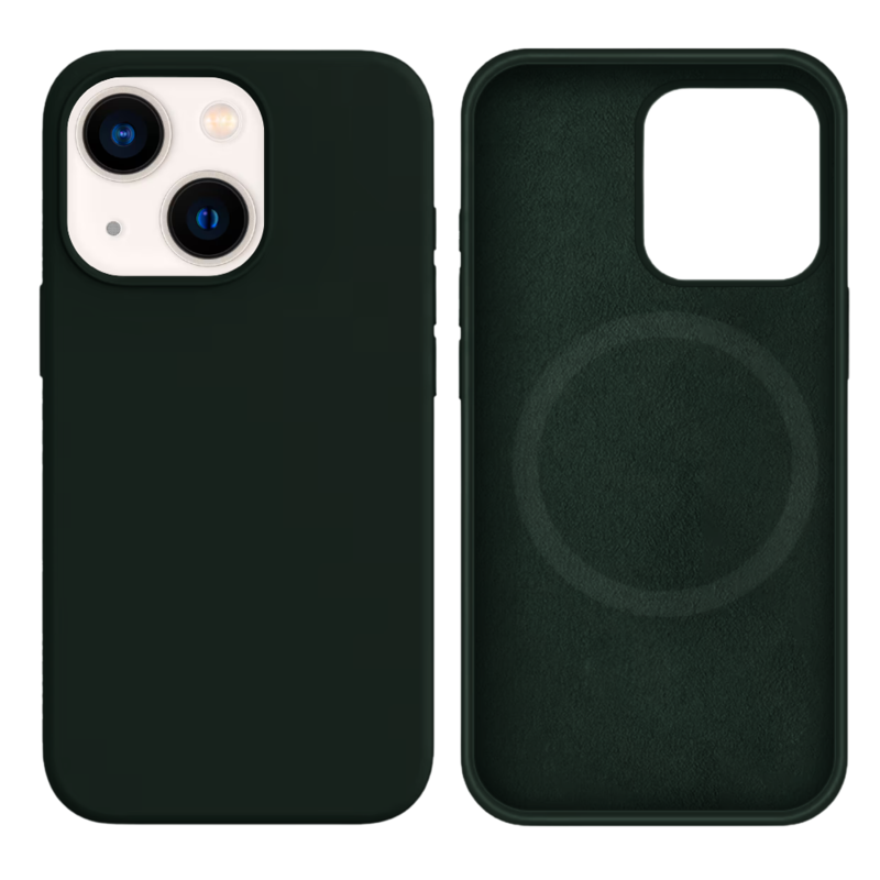 LindeCovers iPhone 13 Mini Silikonecover - MagSafe Kompatibel 64 New Green