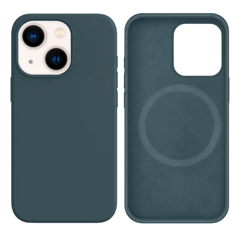 LindeCovers iPhone 13 Mini Silikonecover - MagSafe Kompatibel 72 Granny Gray