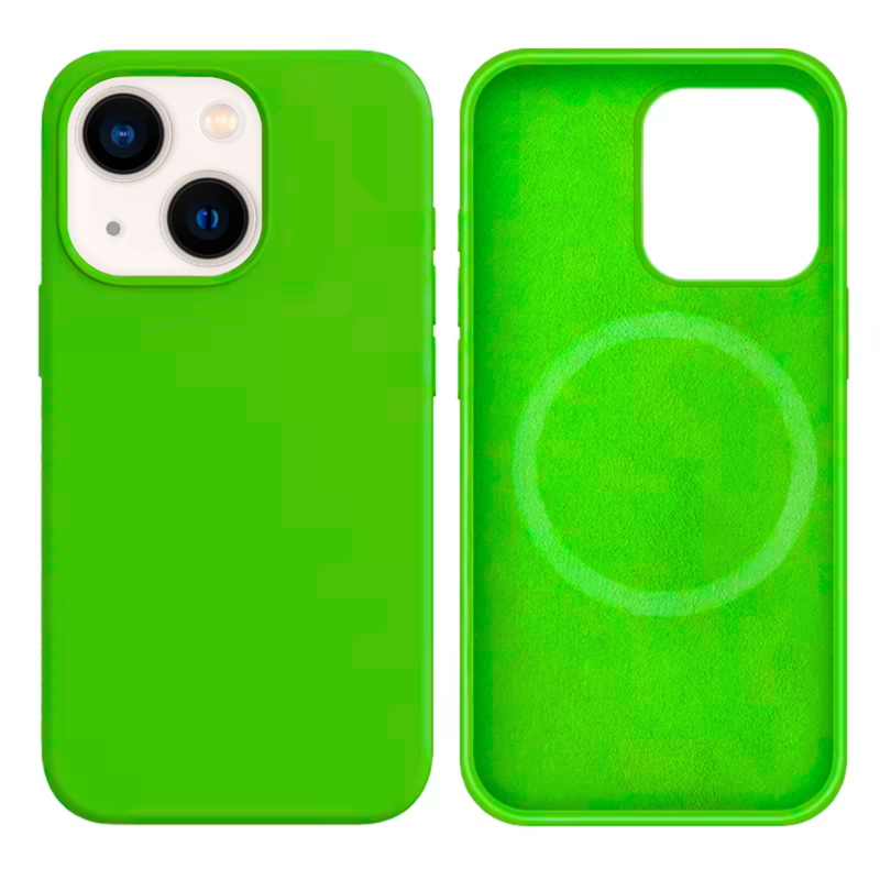 LindeCovers iPhone 13 Mini Silikonecover - MagSafe Kompatibel 31 Dark Green
