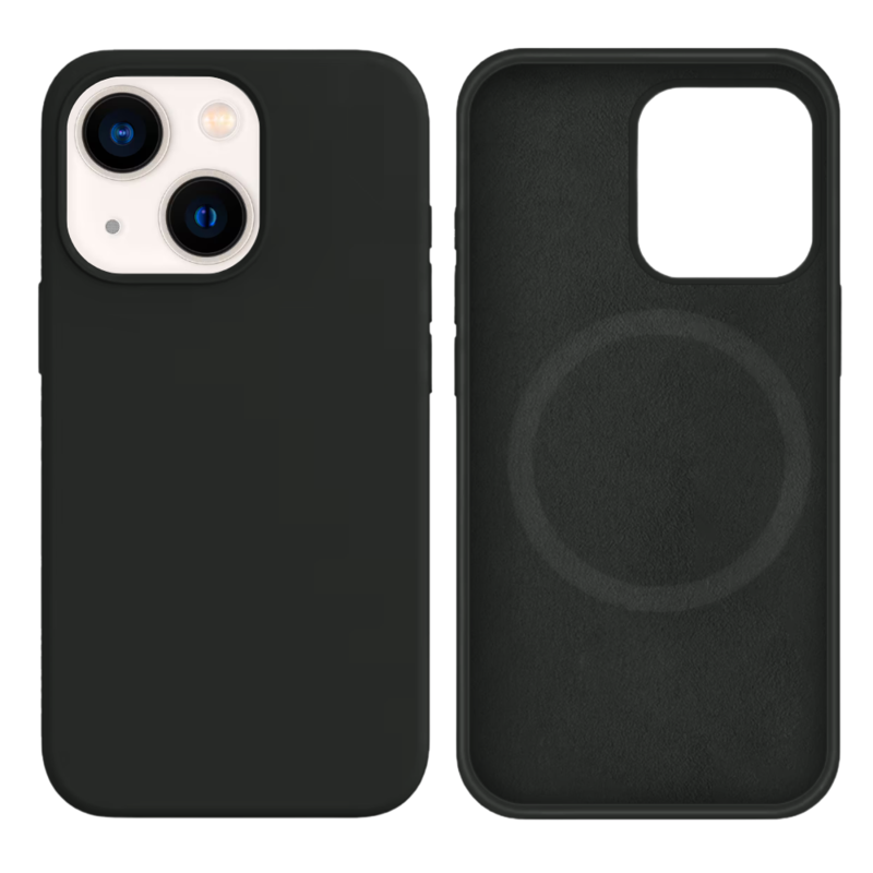 LindeCovers iPhone 13 Mini Silikonecover - MagSafe Kompatibel 34 Olive
