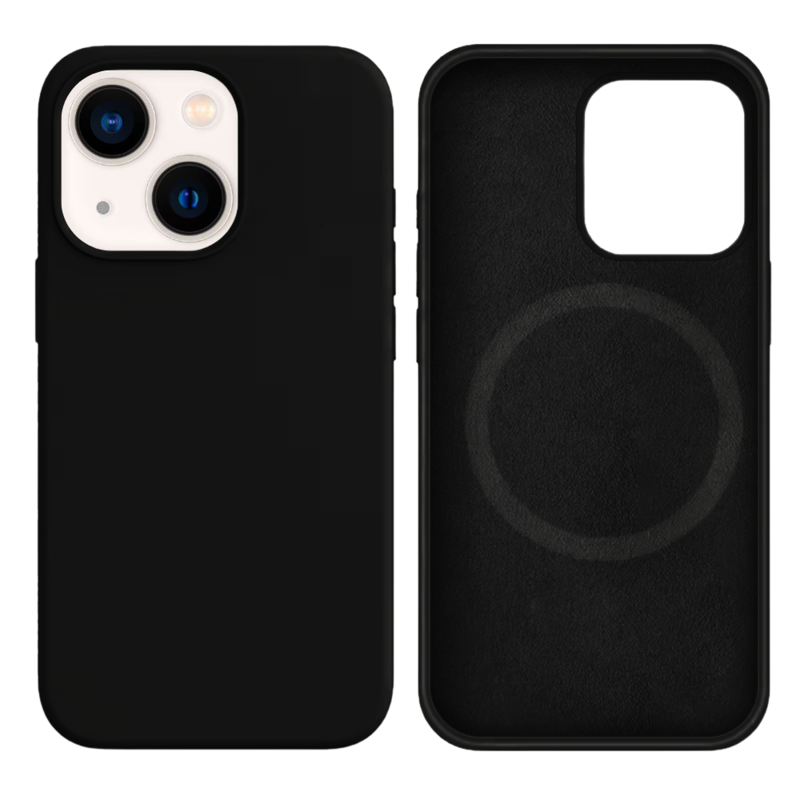 LindeCovers iPhone 13 Mini Silikonecover - MagSafe Kompatibel 18 Black