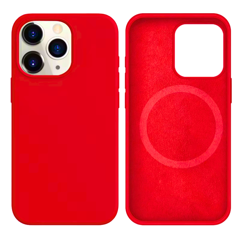 LindeCovers iPhone 14 Pro Max Silikonecover - MagSafe Kompatibel 14 Red