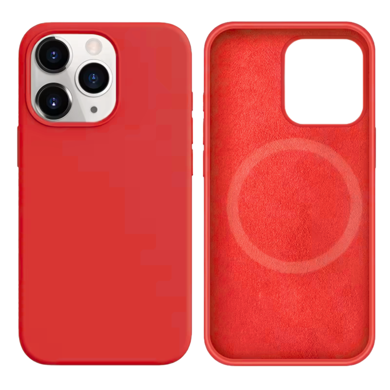 LindeCovers iPhone 14 Pro Max Silikonecover - MagSafe Kompatibel 39 Cranberry