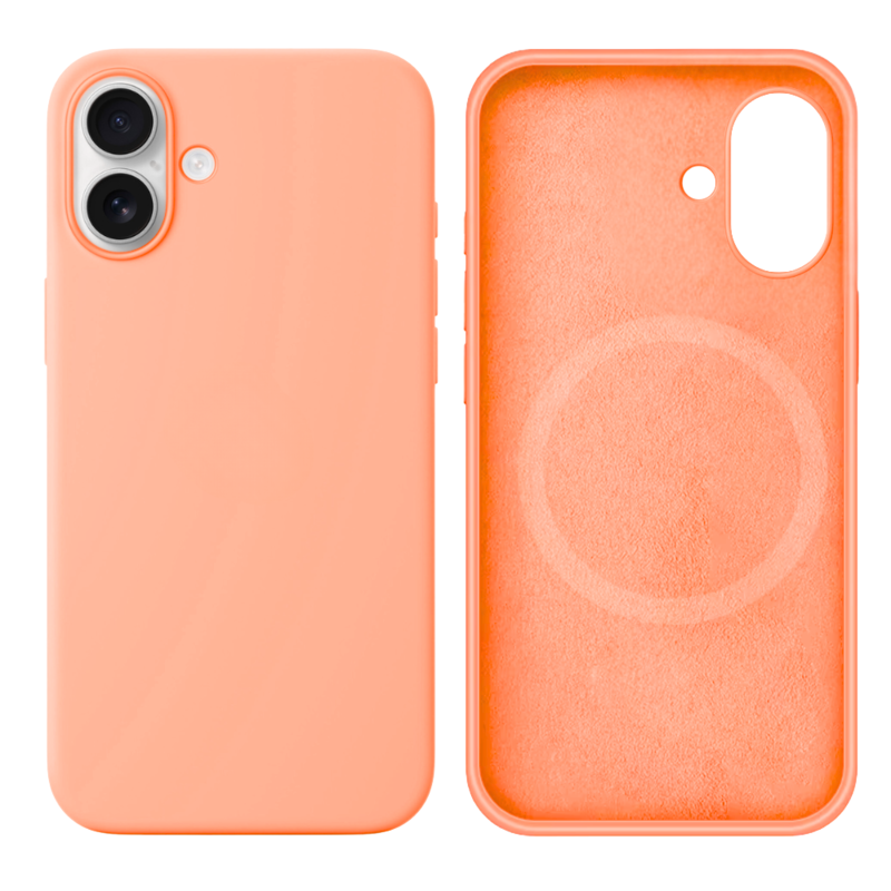 LindeCovers iPhone 16 Silikonecover - MagSafe Kompatibel 59 Grapefruit
