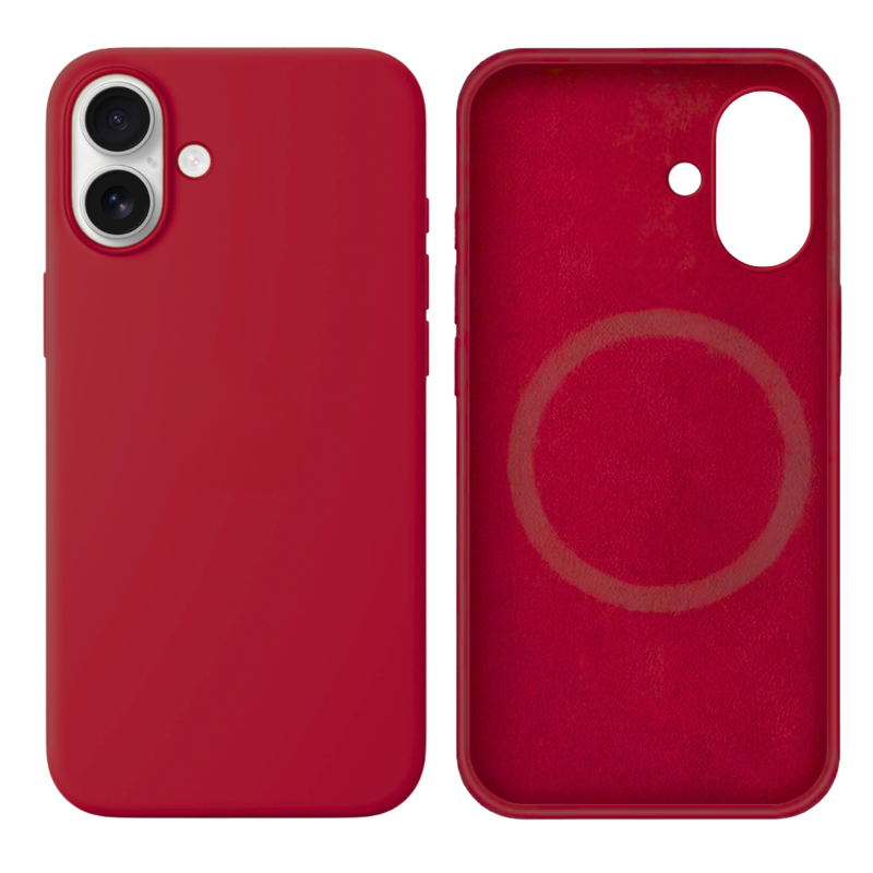 LindeCovers iPhone 16 Silikonecover - MagSafe Kompatibel 36 Rose Red