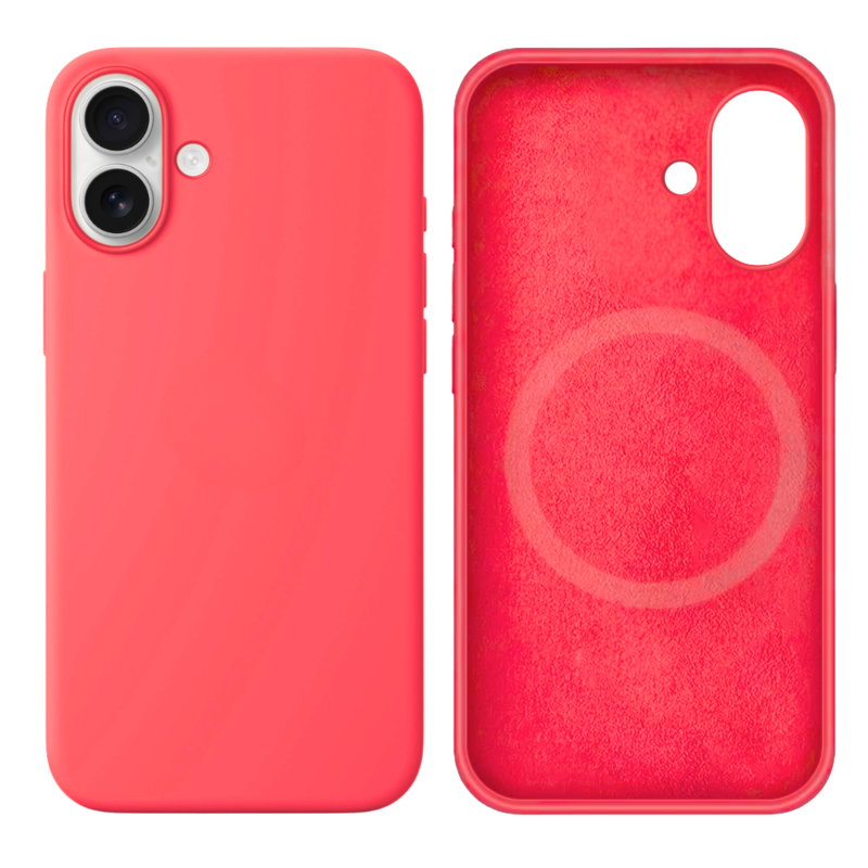LindeCovers iPhone 16 Silikonecover - MagSafe Kompatibel 29 Peach