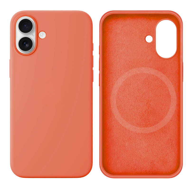 LindeCovers iPhone 16 Silikonecover - MagSafe Kompatibel 27 Begonia