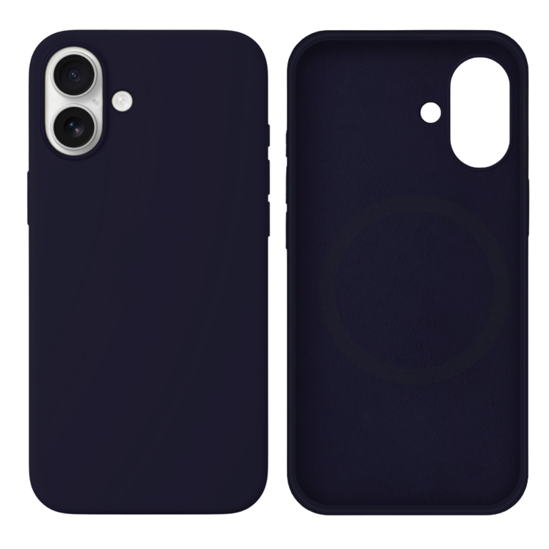 LindeCovers iPhone 16 Silikonecover - MagSafe Kompatibel 77 Berry Purple