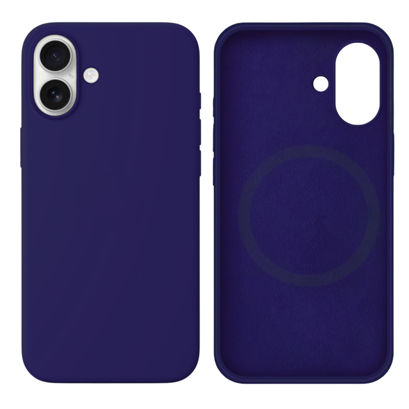 LindeCovers iPhone 16 Silikonecover - MagSafe Kompatibel 30 Dark Purple