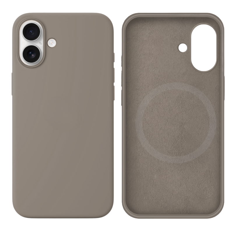LindeCovers iPhone 16 Silikonecover - MagSafe Kompatibel 23 Pebble