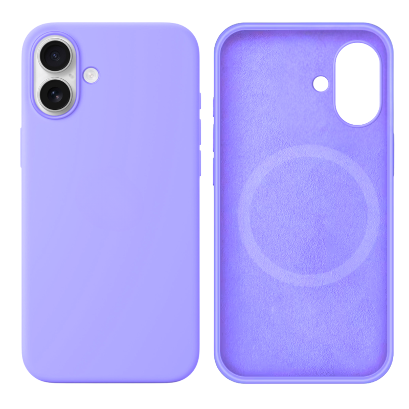 LindeCovers iPhone 16 Silikonecover - MagSafe Kompatibel 41 Light Purple