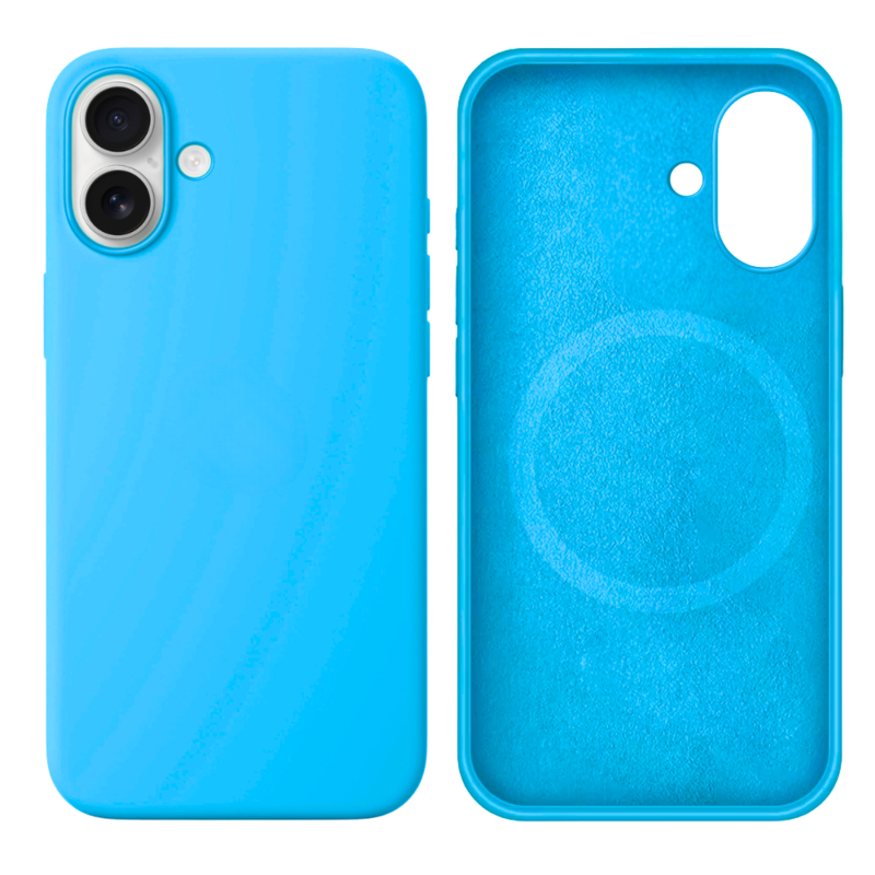 LindeCovers iPhone 16 Silikonecover - MagSafe Kompatibel 16 Blue