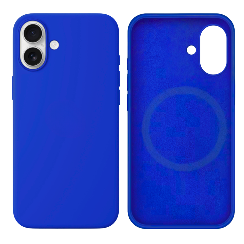 LindeCovers iPhone 16 Silikonecover - MagSafe Kompatibel 40 Gemstone Blue