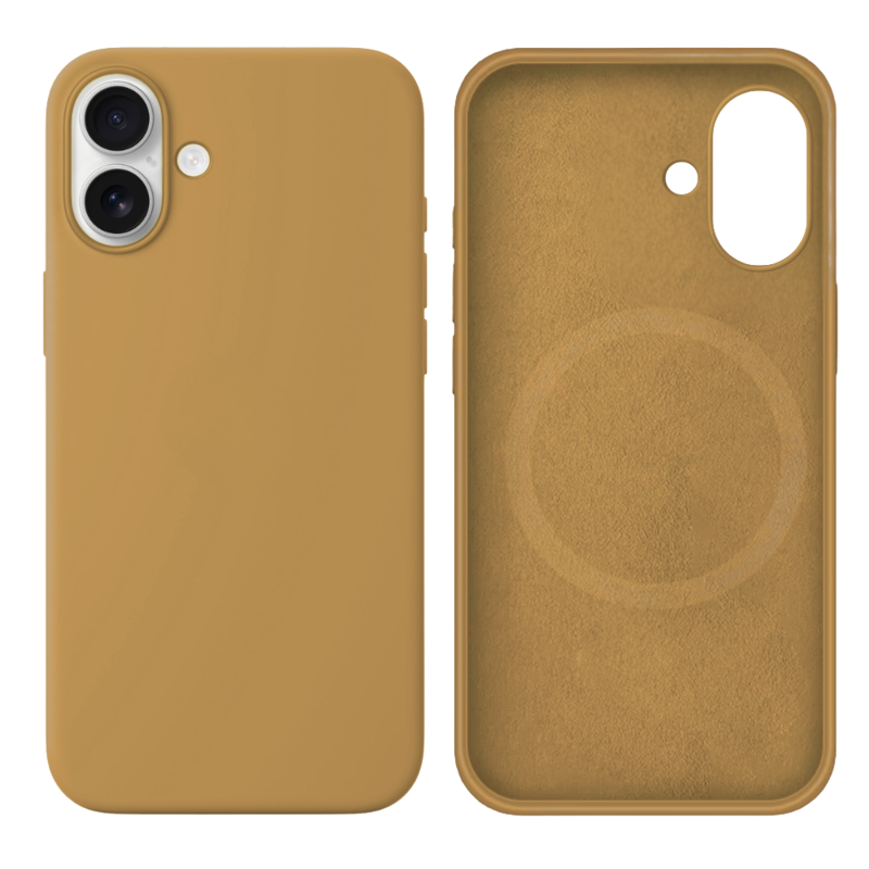 LindeCovers iPhone 16 Silikonecover - MagSafe Kompatibel 28 Golden