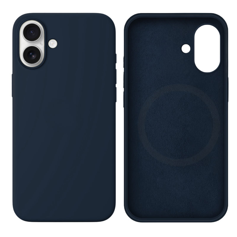 LindeCovers iPhone 16 Silikonecover - MagSafe Kompatibel 8 Midnight Blue