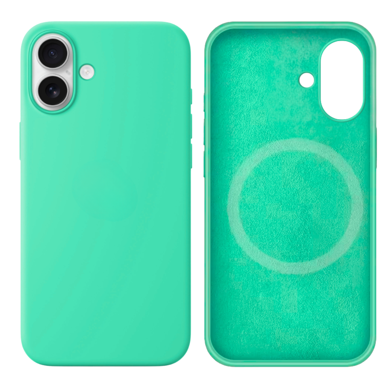 LindeCovers iPhone 16 Silikonecover - MagSafe Kompatibel 50 Rehmannia Green